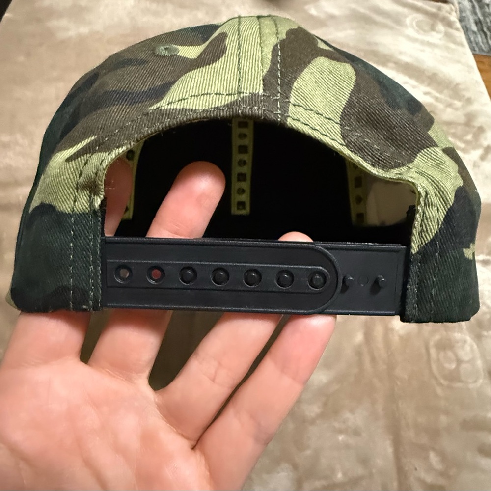 Alienlabs Camo Cannabis Snap Back Flat Bill Baseball Hat - Picture 3 of 15